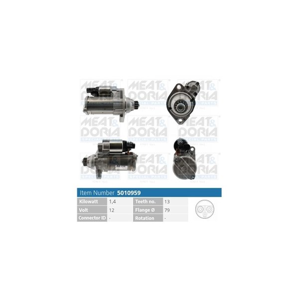 Startmotor 12V Meat & doria 5010959 MEAT & DORIA