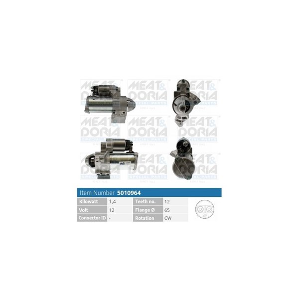 Startmotor 12V Meat & doria 5010964 MEAT & DORIA