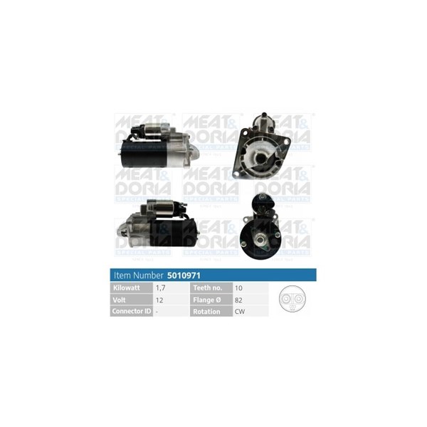 Startmotor 12V Meat & doria 5010971 MEAT & DORIA
