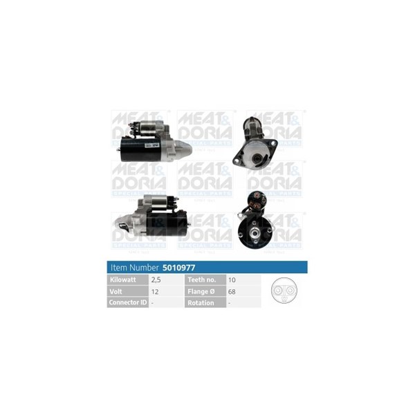 Startmotor 12V Meat & doria 5010977 MEAT & DORIA