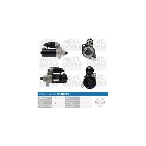 Startmotor 12V Meat & doria 5010983 MEAT & DORIA
