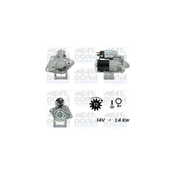 Startmotor 12V Meat & doria 5010988G MEAT & DORIA