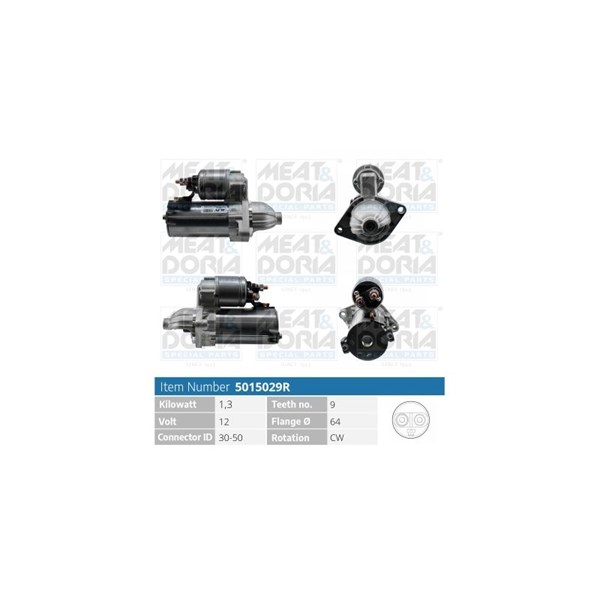 Startmotor 12V Meat & doria 5015029R MEAT & DORIA