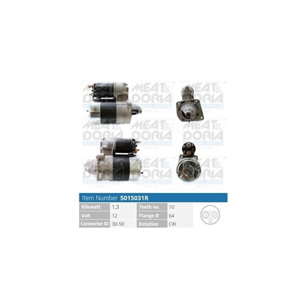 Startmotor 12V Meat & doria 5015031R MEAT & DORIA