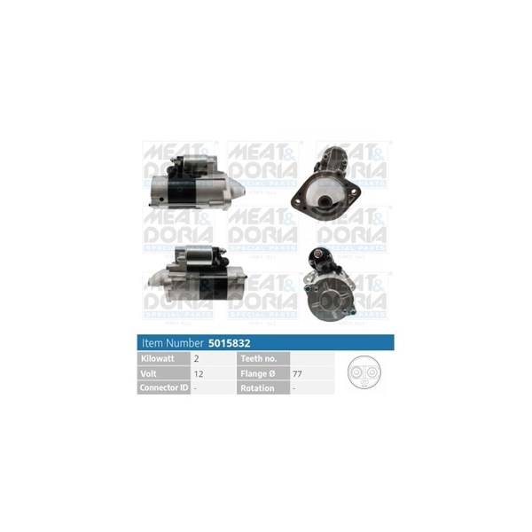 Startmotor 12V Meat & doria 5015832 MEAT & DORIA