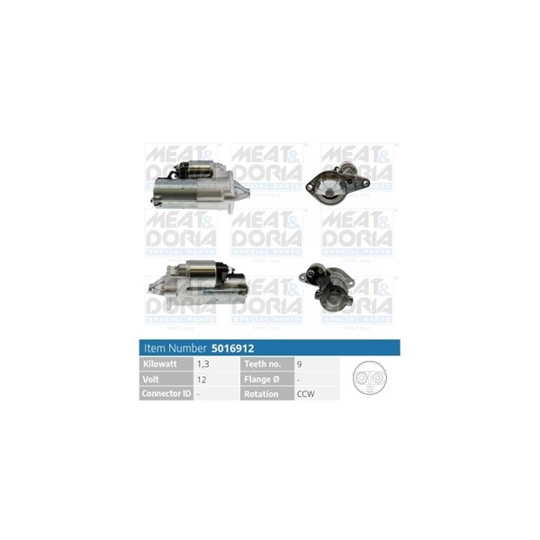 Startmotor 12V Meat & doria 5016912 MEAT & DORIA