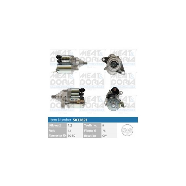 Startmotor 12V Meat & doria 5033821 MEAT & DORIA