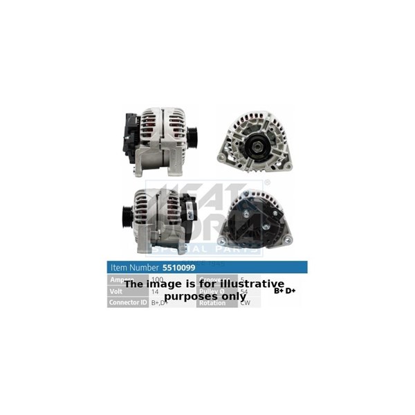 Generator 12V 100A Meat & doria 5510099G MEAT & DORIA