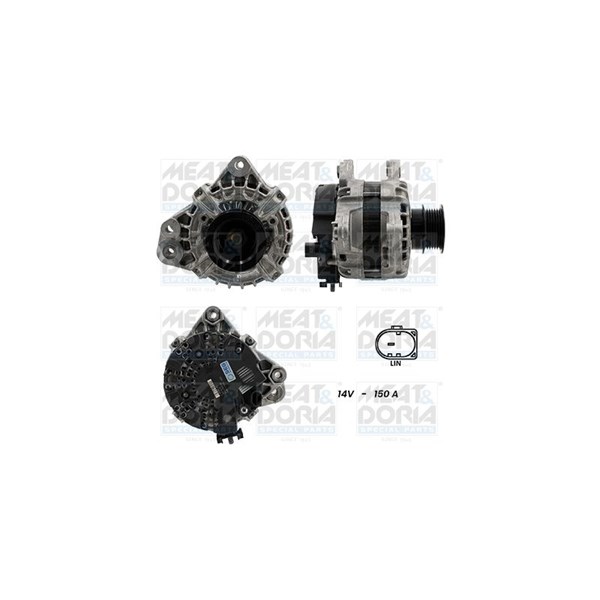 Generator 12V 150A Meat & doria 55101347G MEAT & DORIA