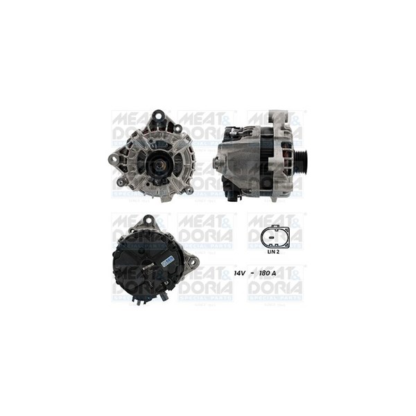 Generator 12V 180A Meat & doria 55101352G MEAT & DORIA