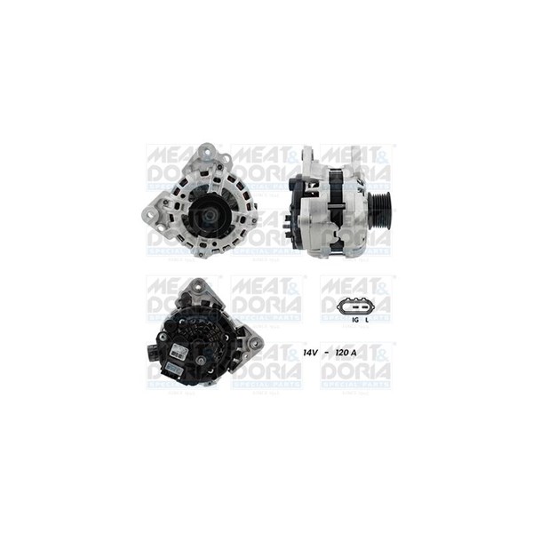 Generator 12V 120A Meat & doria 55101383G MEAT & DORIA