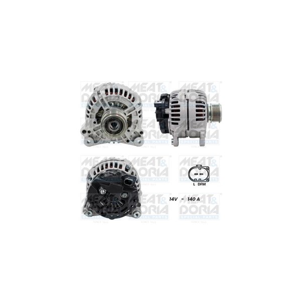 Generator 12V 140A Meat & doria 5510416G MEAT & DORIA