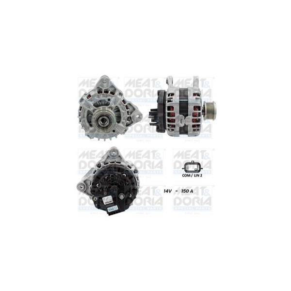 Generator 12V 150A Meat & doria 5510509G MEAT & DORIA
