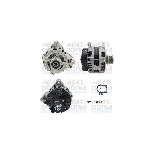 Generator 12V 150A Meat & doria 5510540G MEAT & DORIA