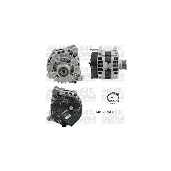 Generator 12V 180A Meat & doria 5510544G MEAT & DORIA