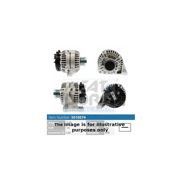 Generator 12V 140A Meat & doria 5510574G MEAT & DORIA