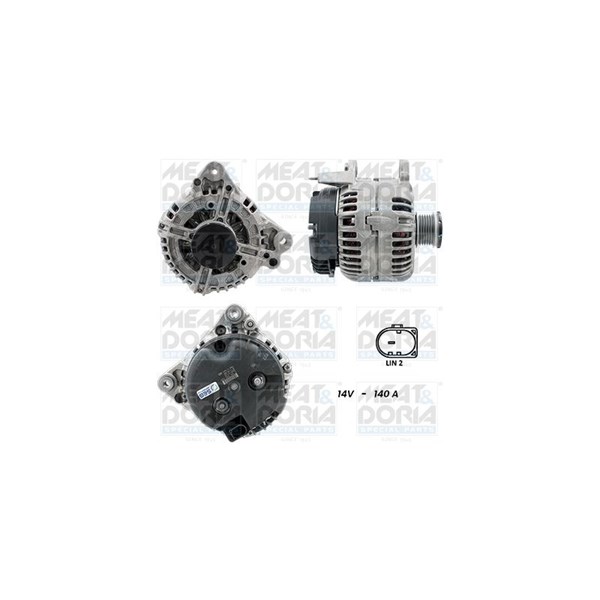 Generator 12V 140A Meat & doria 5510589G MEAT & DORIA