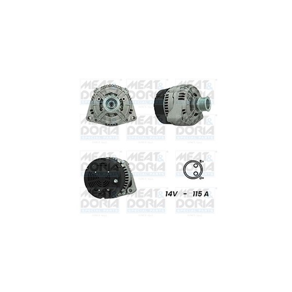 Generator 12V 115A Meat & doria 5510596G MEAT & DORIA