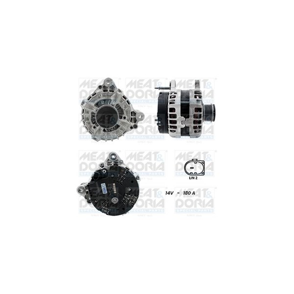 Generator 12V 180A Meat & doria 5510641G MEAT & DORIA