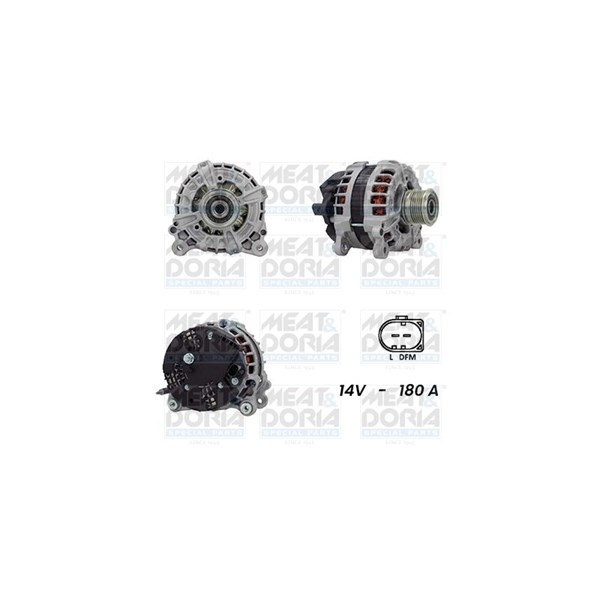 Generator 12V 180A Meat & doria 5510657G MEAT & DORIA