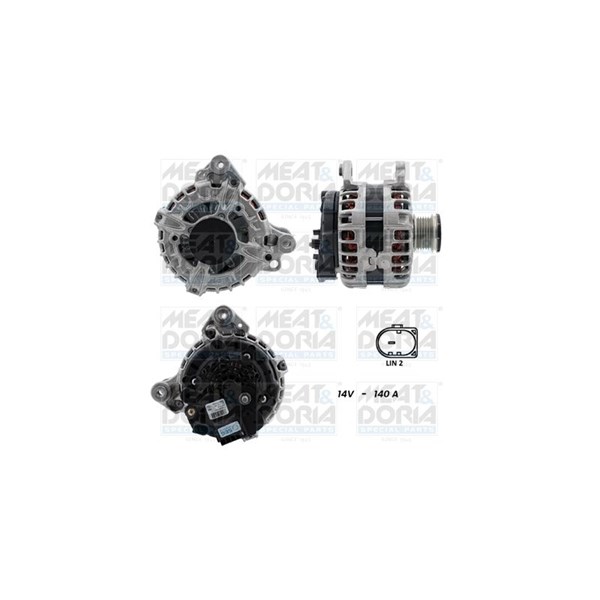 Generator 12V 140A Meat & doria 5510672G MEAT & DORIA