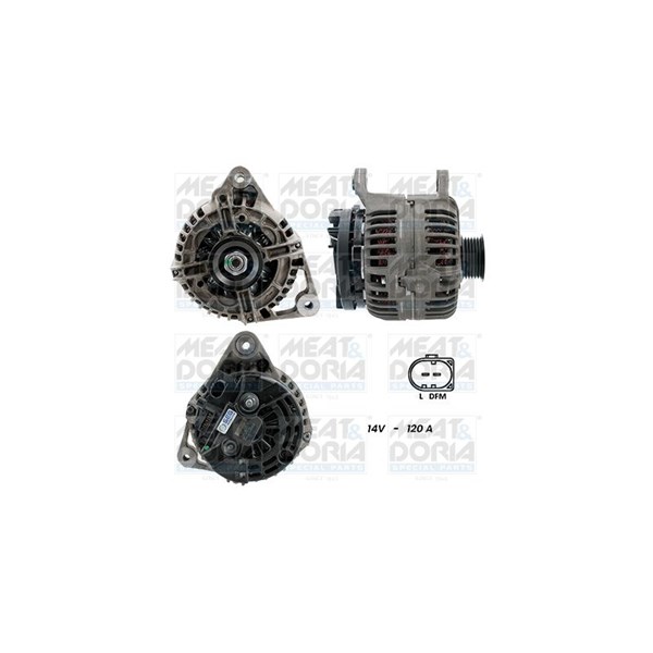 Generator 12V 120A Meat & doria 5510684G MEAT & DORIA