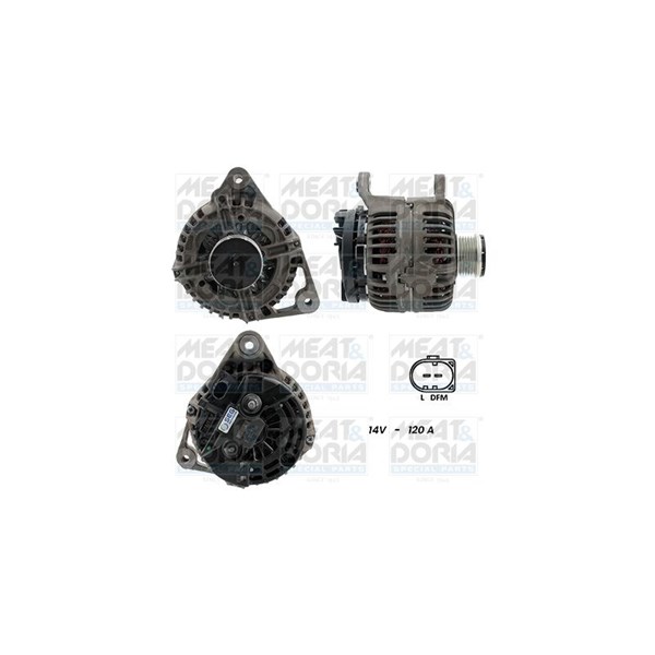 Generator 12V 120A Meat & doria 5510686G MEAT & DORIA