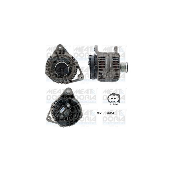 Generator 12V 150A Meat & doria 5510687G MEAT & DORIA