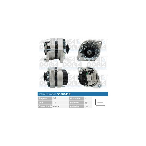 Generator 14V 55A Meat & doria 5530141R MEAT & DORIA