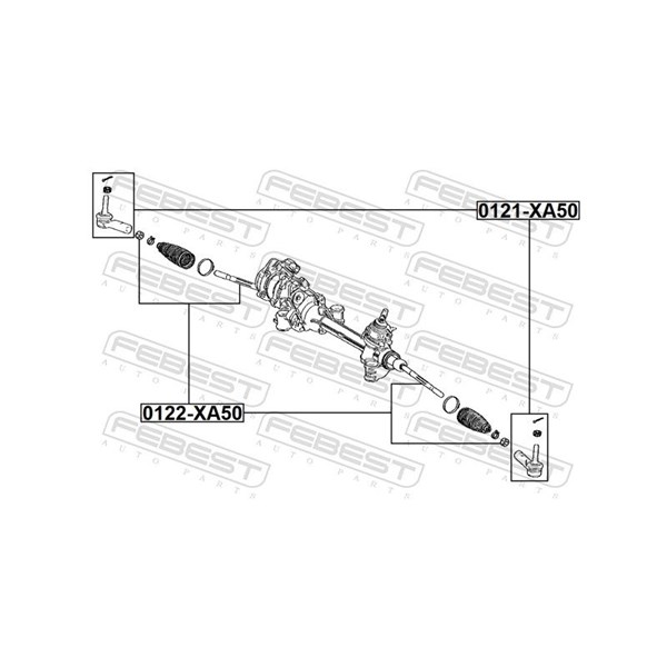 Styrled, inre, Framaxel Febest 0122-XA50 FEBEST Styrled, inre, Framaxel Febest 0122-XA50 FEBEST