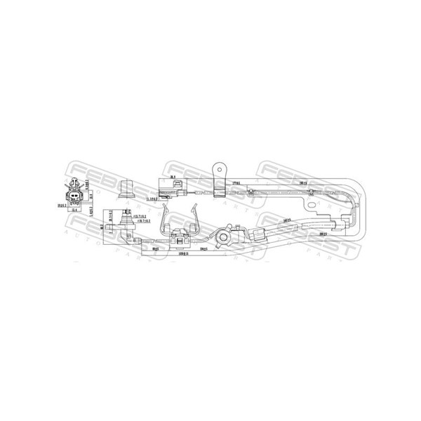ABS-givare, Sensor, hjulvarvtal, framaxel höger Febest 01606-013 FEBEST ABS-givare, Sensor, hjulvarvtal, framaxel höger Febest 01606-013 FEBEST