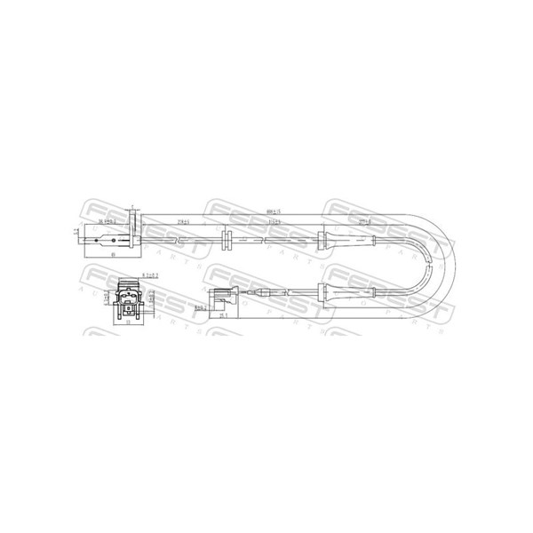 ABS-givare, Sensor, hjulvarvtal, Framaxel Febest 02606-001 FEBEST ABS-givare, Sensor, hjulvarvtal, Framaxel Febest 02606-001 FEBEST