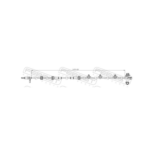 ABS-givare, Sensor, hjulvarvtal, Framaxel Febest 02606-004 FEBEST ABS-givare, Sensor, hjulvarvtal, Framaxel Febest 02606-004 FEBEST