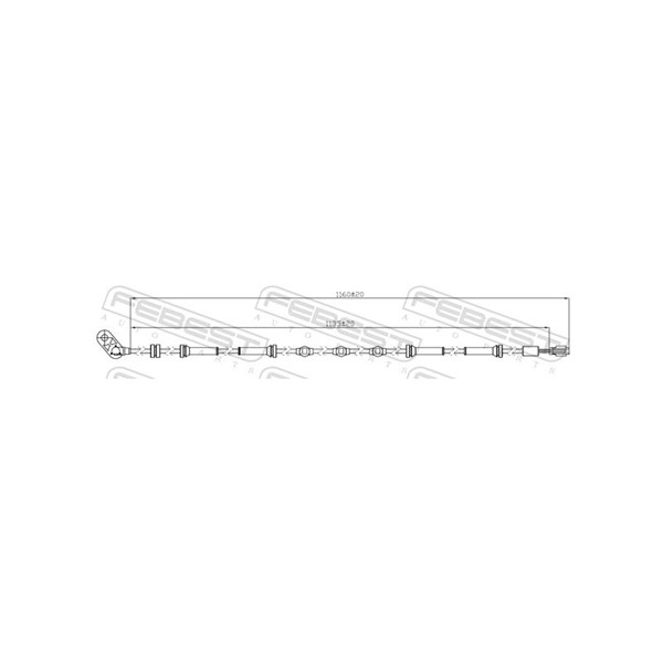 ABS-givare, Sensor, hjulvarvtal, framaxel vänster Febest 02606-01 FEBEST ABS-givare, Sensor, hjulvarvtal, framaxel vänster Febest 02606-01 FEBEST