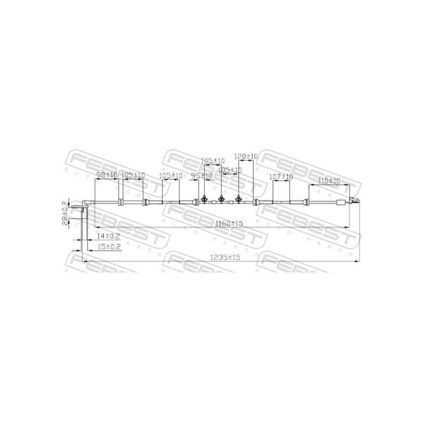 ABS-givare, Sensor, hjulvarvtal, framaxel höger Febest 02606-017 FEBEST ABS-givare, Sensor, hjulvarvtal, framaxel höger Febest 02606-017 FEBEST