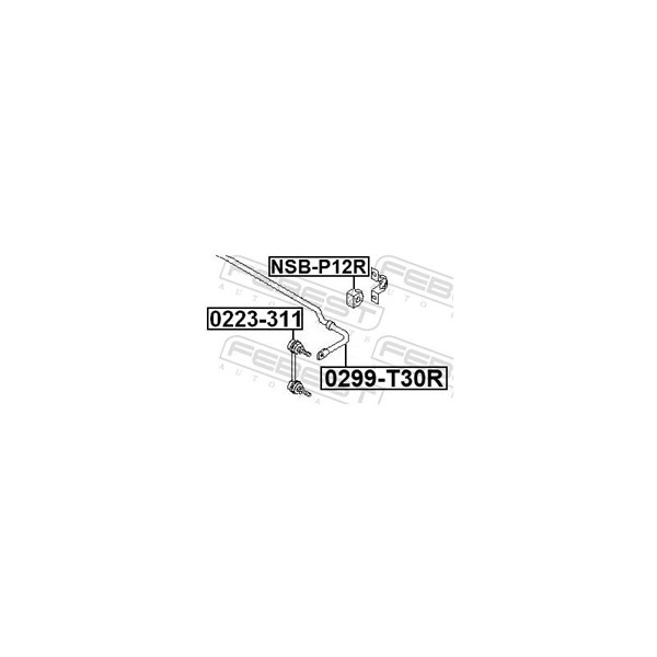 Stabilisatorstag, krängningshämmare, Bak Febest 0299-T30R FEBEST Stabilisatorstag, krängningshämmare, Bak Febest 0299-T30R FEBEST