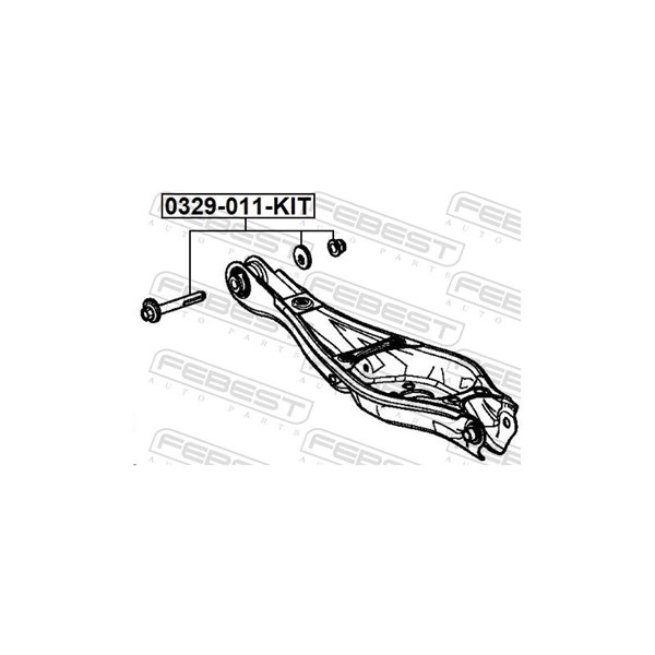 Inställningsskruv, camber Febest 0329-011-KIT FEBEST Inställningsskruv, camber Febest 0329-011-KIT FEBEST