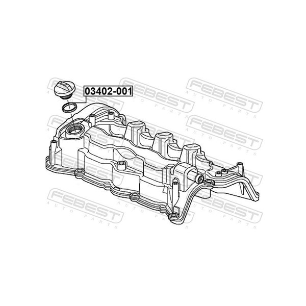 Packning, oljelock Febest 03402-001 FEBEST Packning, oljelock Febest 03402-001 FEBEST