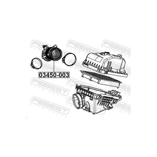 Luftslang Febest 03450-003 FEBEST