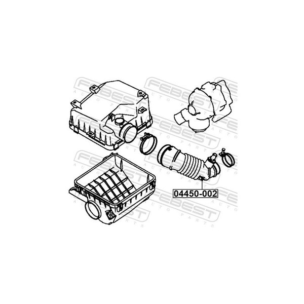 Luftslang Febest 04450-002 FEBEST