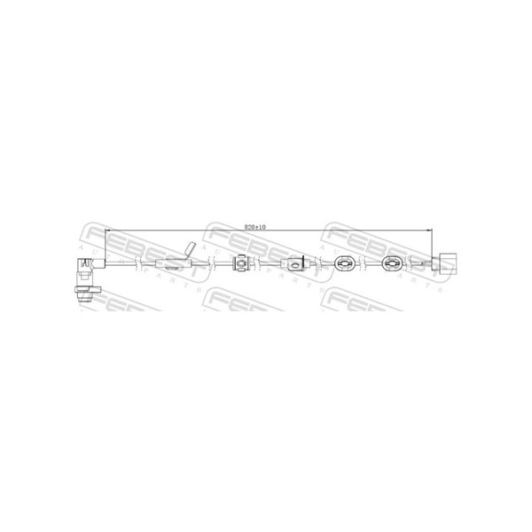 ABS-givare, Sensor, hjulvarvtal, Bakaxel höger Febest 04606-012 FEBEST ABS-givare, Sensor, hjulvarvtal, Bakaxel höger Febest 04606-012 FEBEST