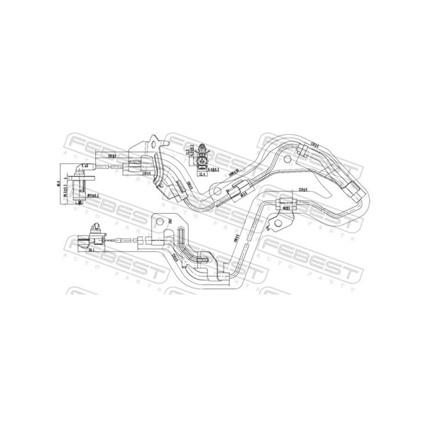 ABS-givare, Sensor, hjulvarvtal, framaxel höger Febest 04606-022 FEBEST