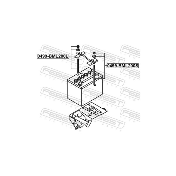 Batterihållare Febest 0499-BML200L FEBEST