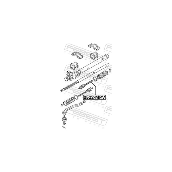 Styrled, inre, Framaxel Febest 0522-MPV FEBEST Styrled, inre, Framaxel Febest 0522-MPV FEBEST