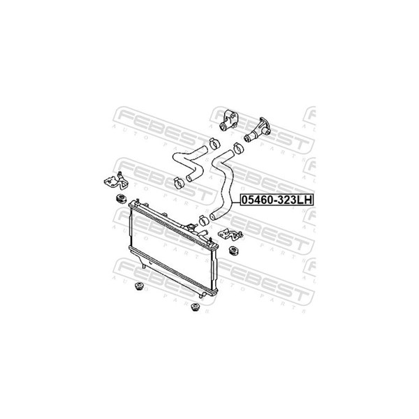 Kylarslang Febest 05460-323LH FEBEST