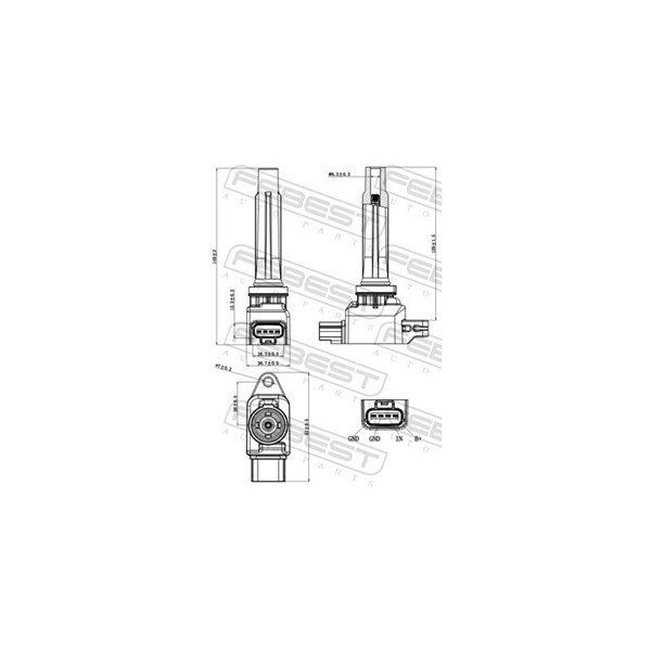 Tändspole Febest 05640-002 FEBEST Tändspole Febest 05640-002 FEBEST