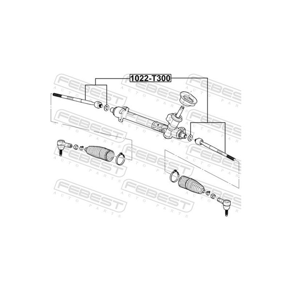 Styrled, inre, Framaxel Febest 1022-T300 FEBEST Styrled, inre, Framaxel Febest 1022-T300 FEBEST