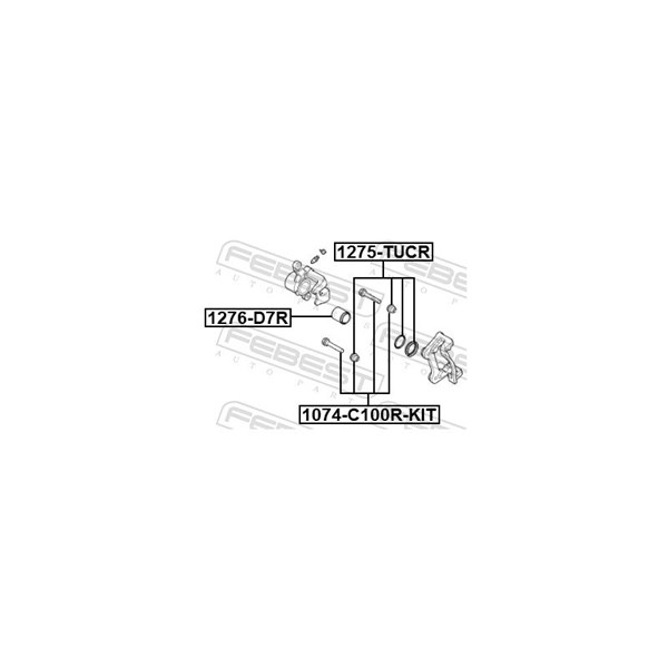 Kolv, bromsok Febest 1276-D7R FEBEST