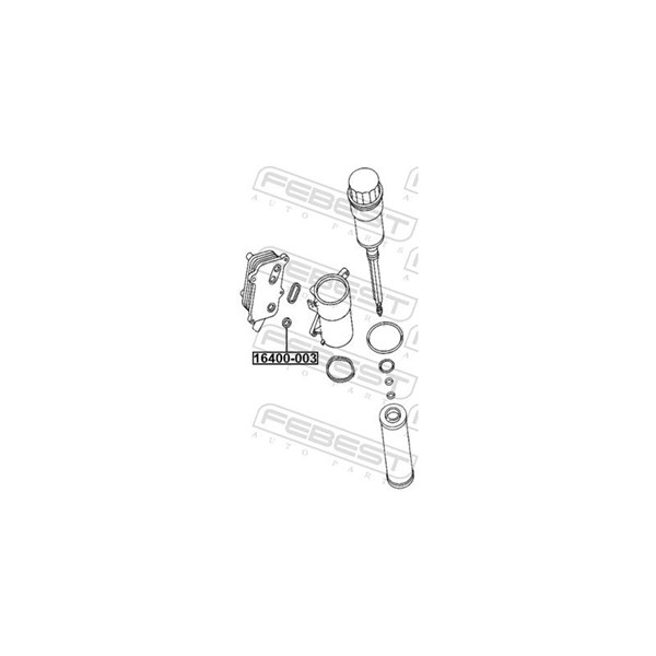 Packning, oljekylare Febest 16400-003 FEBEST