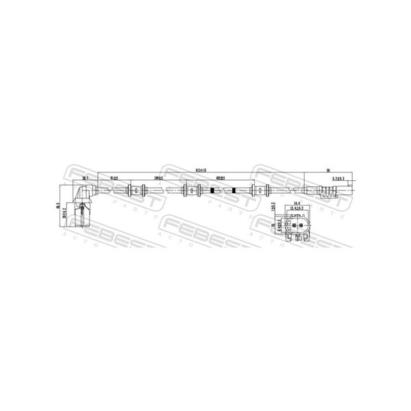 ABS-givare, Sensor, hjulvarvtal, framaxel höger Febest 16606-008 FEBEST ABS-givare, Sensor, hjulvarvtal, framaxel höger Febest 16606-008 FEBEST